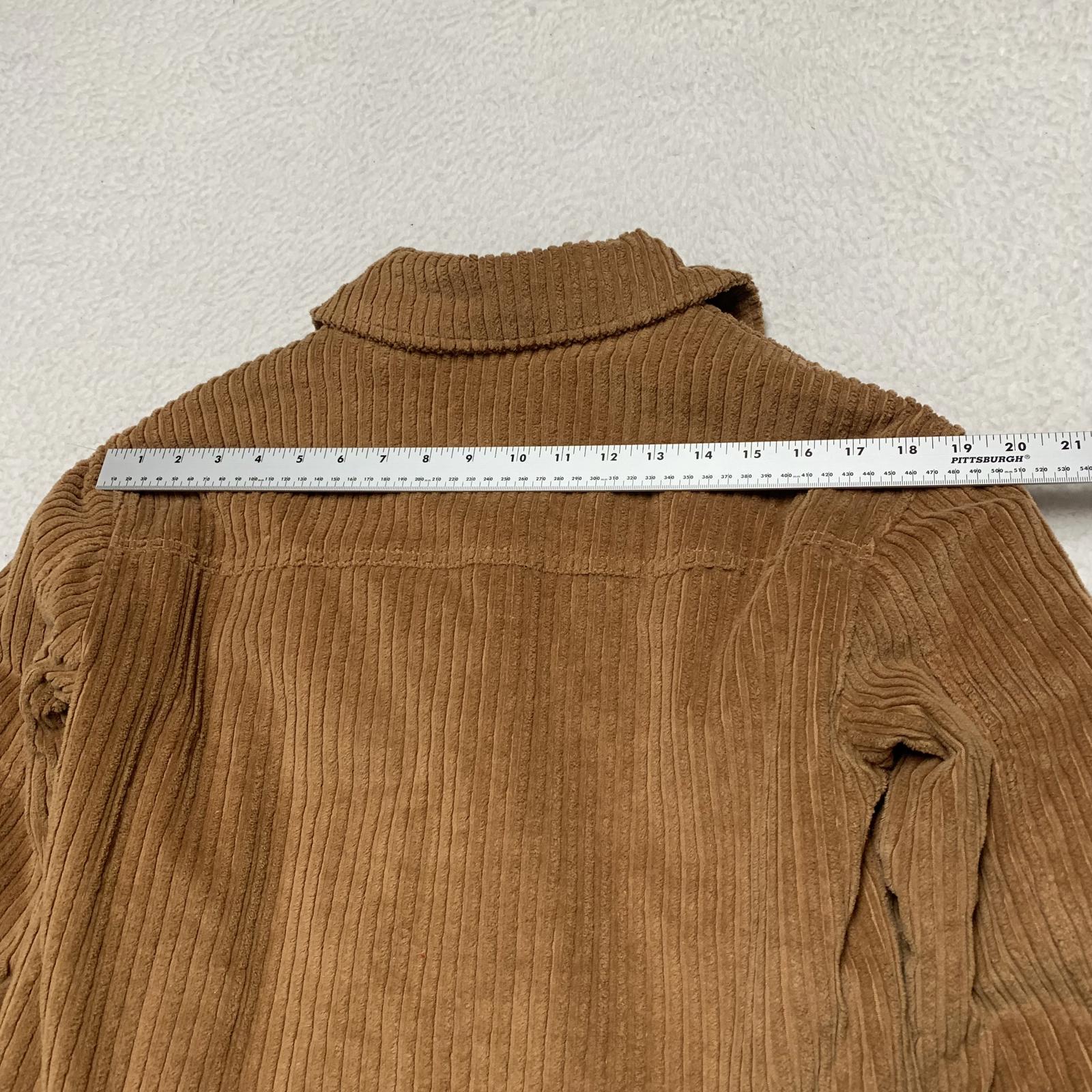 Forever 21 Women's Size Small Cognac Brown Corduroy Jacket