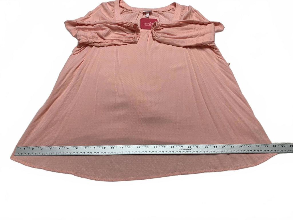 Camisa campesina rosa melocotón talla XXL para mujer de Isabel Maternity