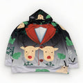 Suéter feo de esmoquin extragrande de John Hancock para hombre, sudadera navideña con capucha