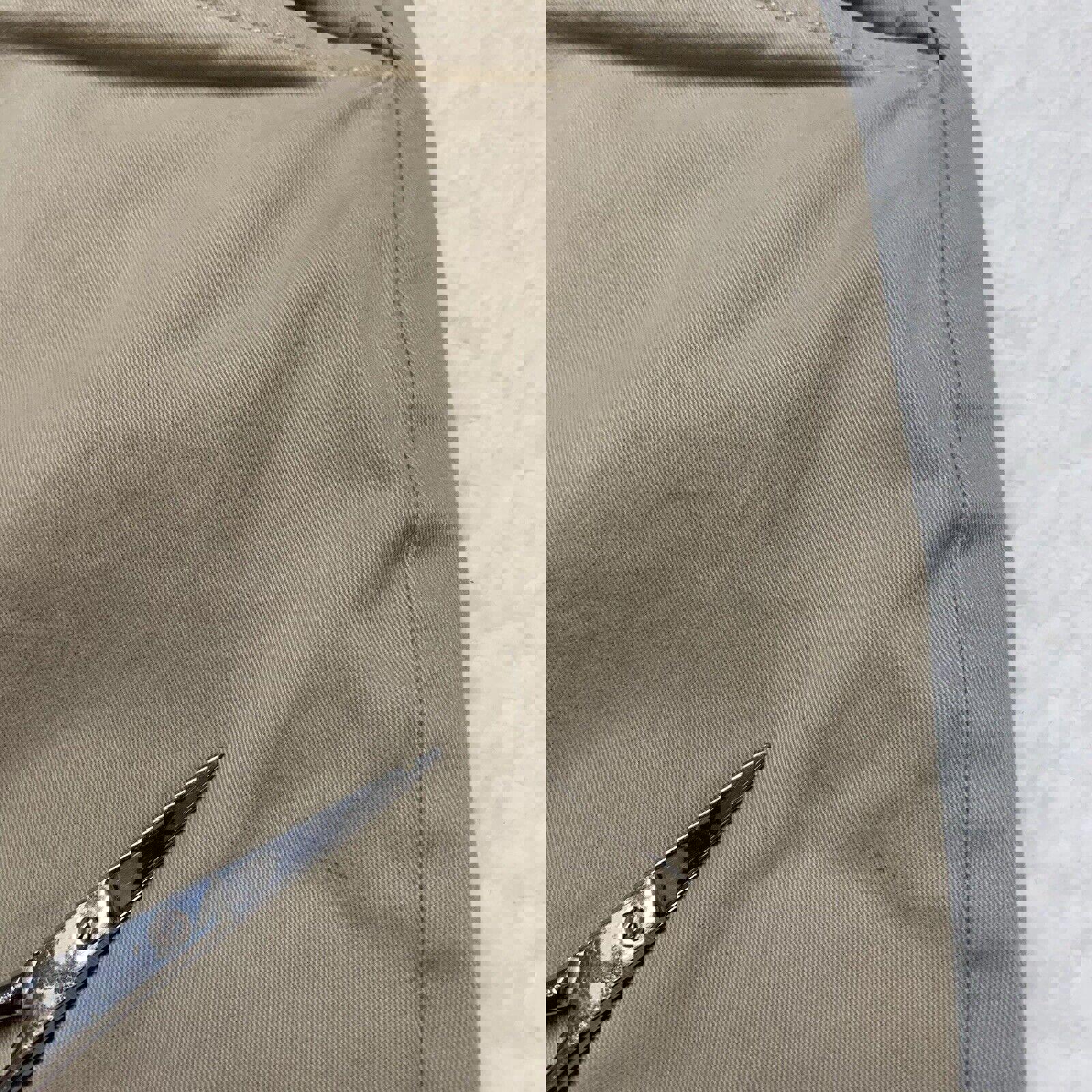 Pantalones Eddie Bauer para mujer, talla 12, caqui, corte recto, estilo chino, ancho 33,5 x 23,5 L