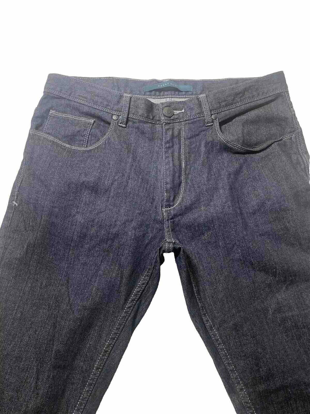 Perry Ellis Jeans Men's W34 30L Blue Straight Sz Black Label