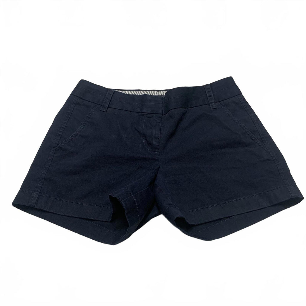 Pantalones cortos chinos J.Crew para mujer, talla 2, azul marino, ancho 30,5, algodón