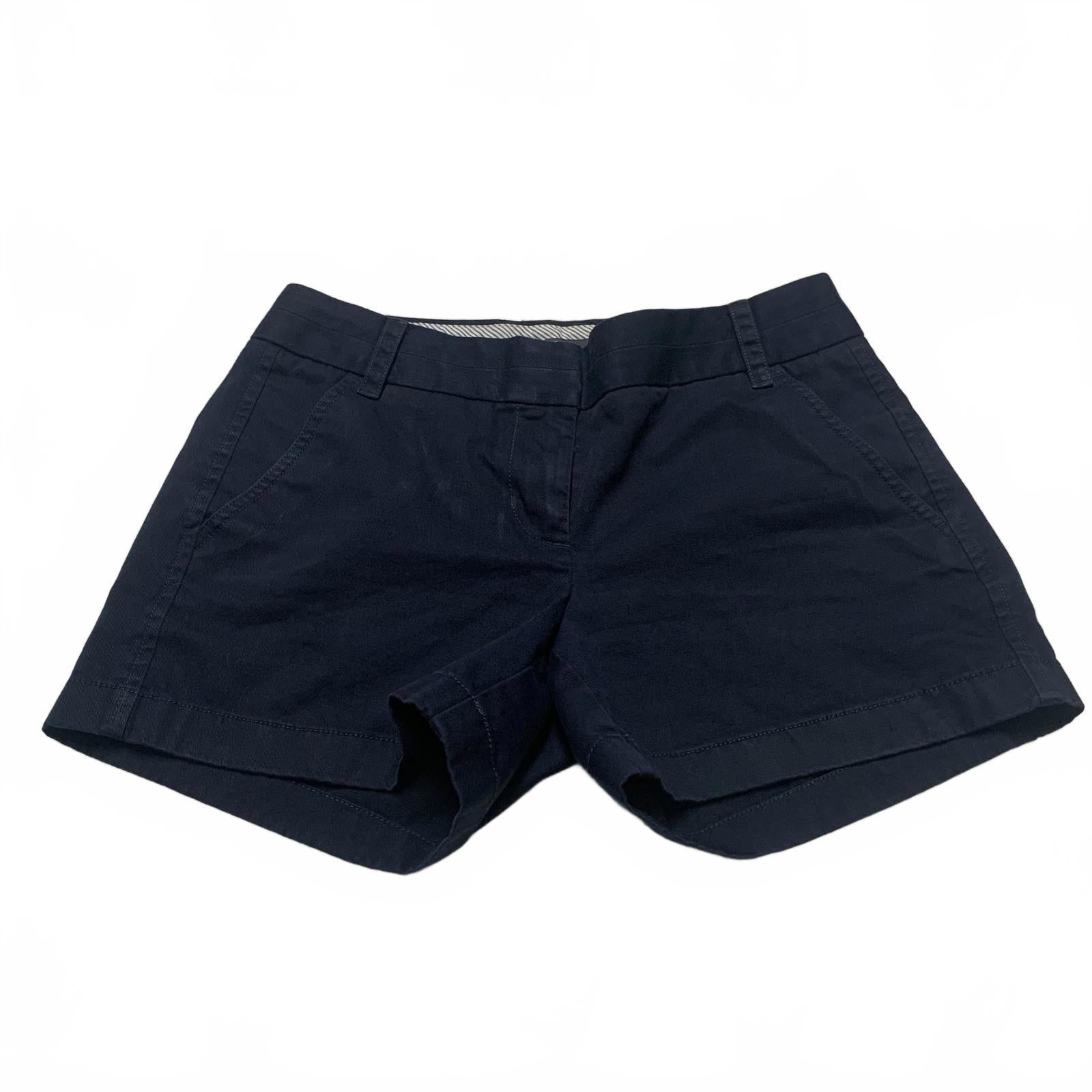 Pantalones cortos chinos J.Crew para mujer, talla 2, azul marino, ancho 30,5, algodón