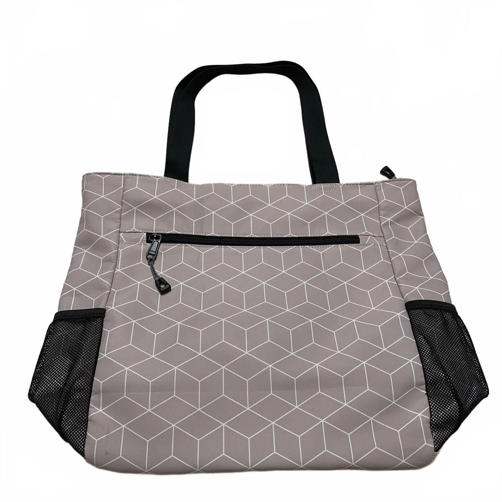 Bolso tote utilitario de hombro para mujer Esván con estampado floral lila