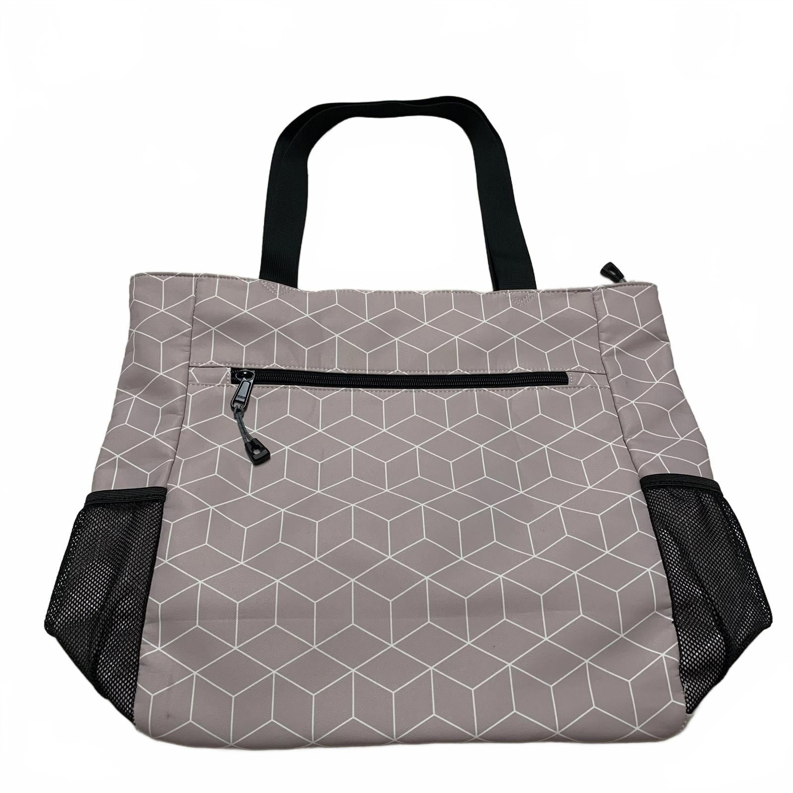 Bolso tote utilitario de hombro para mujer Esván con estampado floral lila