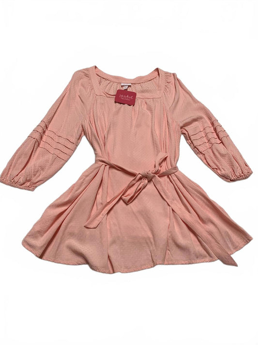 Isabel Maternity Women's Size XXL Peachy Pink Peasant Shirt