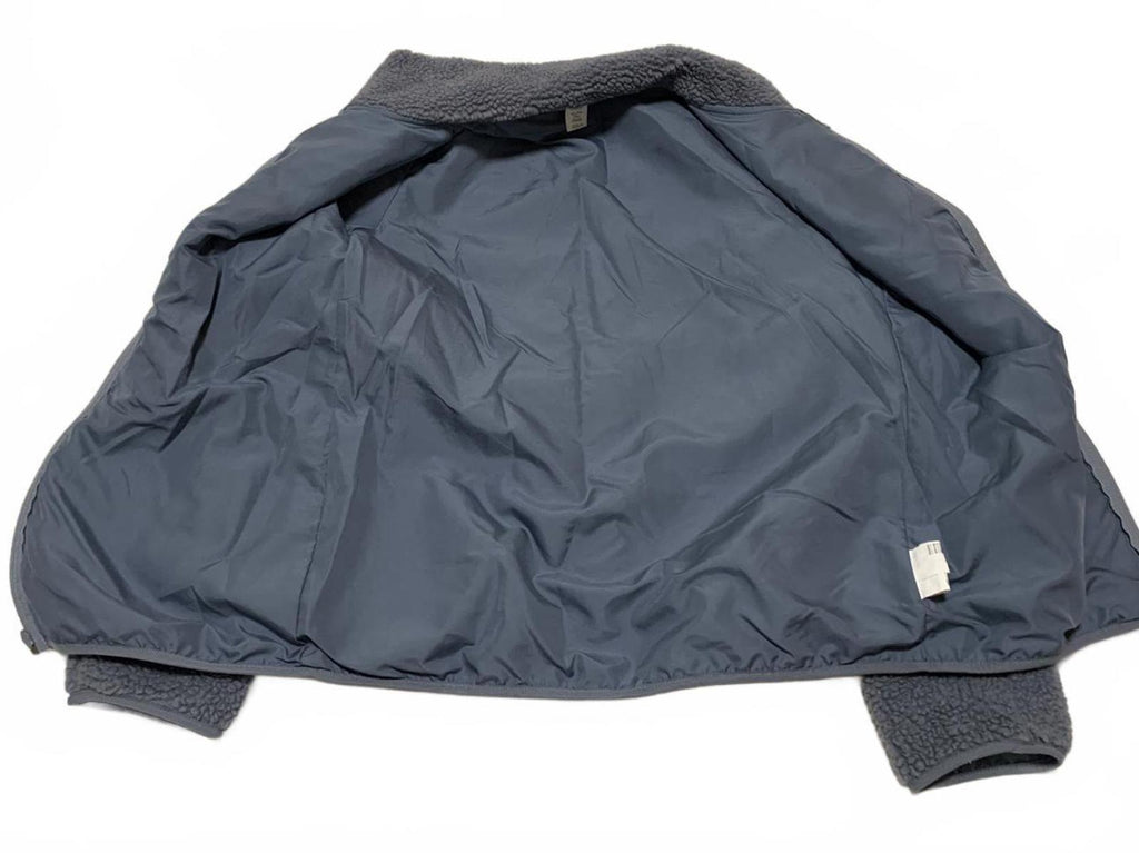 Chaqueta polar gris Old Navy para niña, talla XL TG 14R, con detalles en rosa