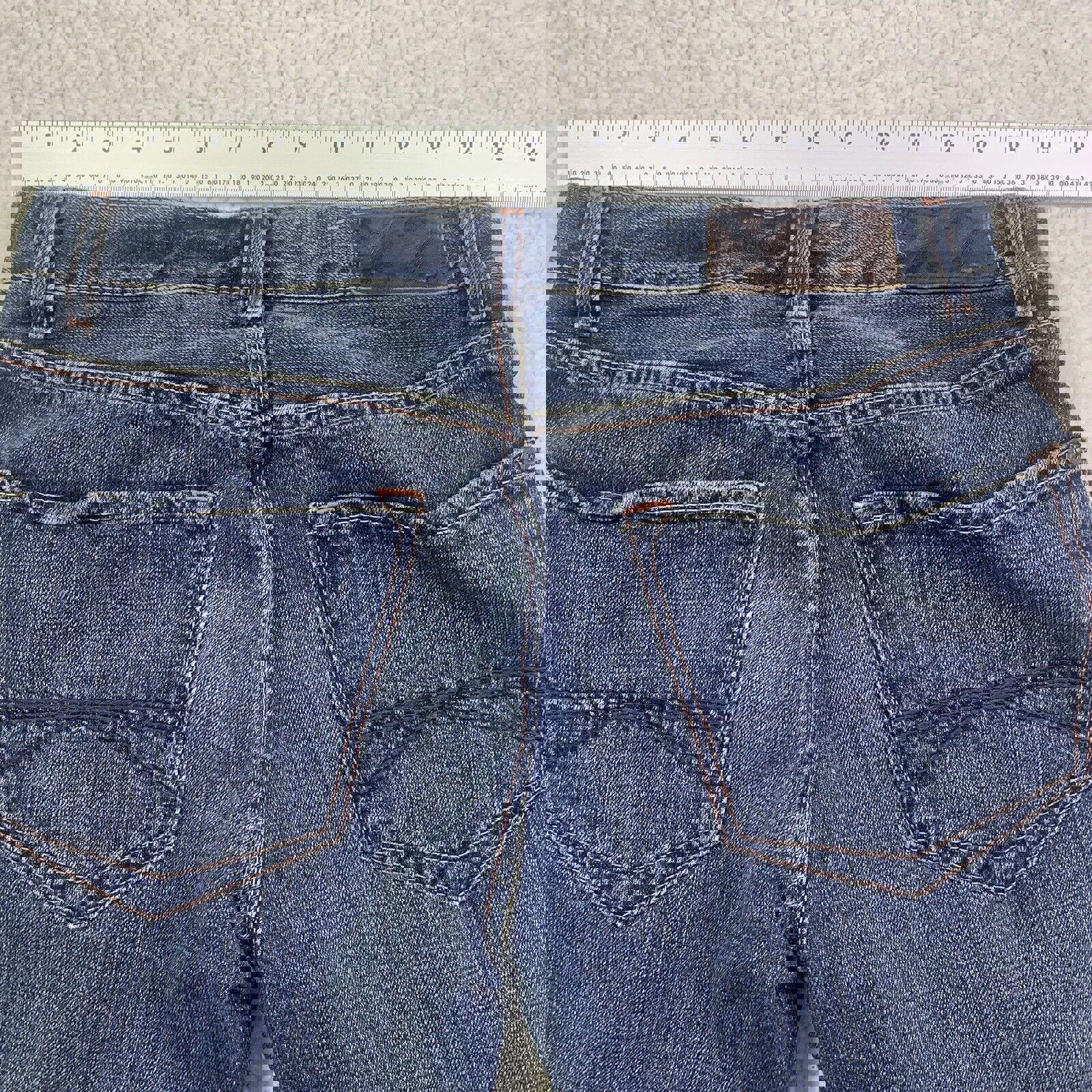 Vaqueros de mezclilla de calidad X2 para hombre, talla W31 L30, corte de bota azul