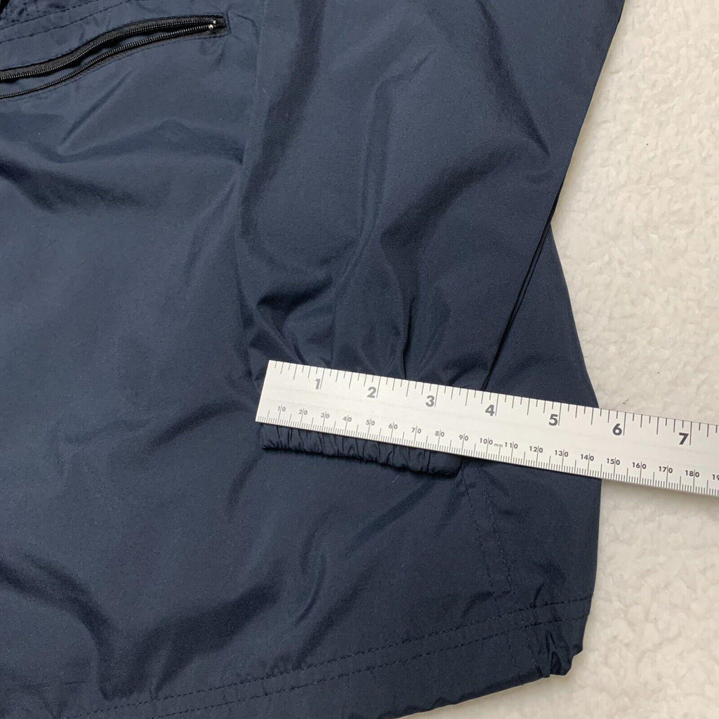 Chaqueta impermeable Charles River Pack-N-Go Pullon, cortavientos, para jóvenes, talla L 14-16, azul marino