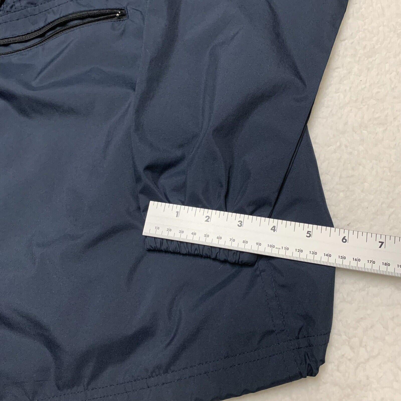 Chaqueta impermeable Charles River Pack-N-Go Pullon, cortavientos, para jóvenes, talla L 14-16, azul marino