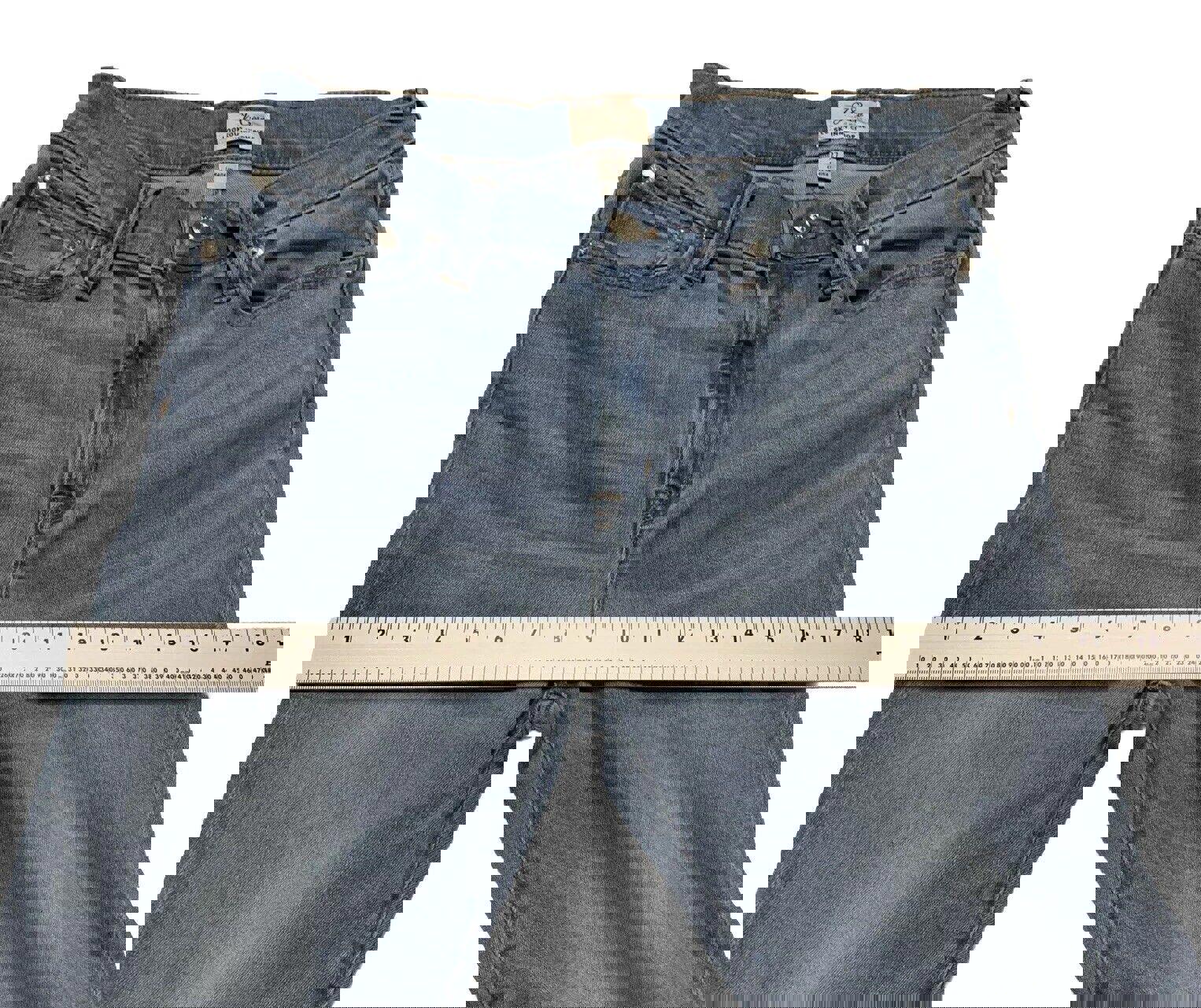 Vaqueros J. Crew para mujer, talla 27, lavado azul claro, pitillo, corte desgastado, dobladillo sin rematar