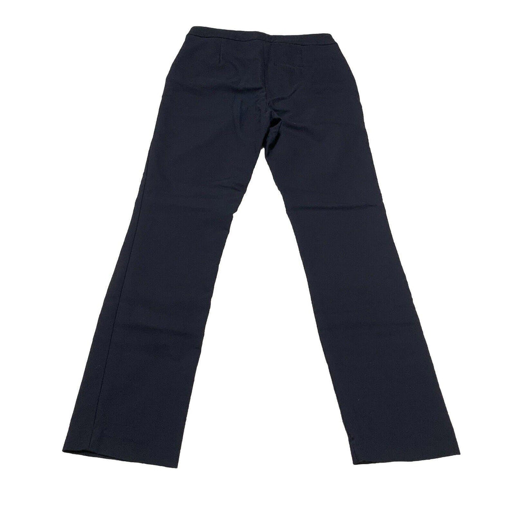 Pantalones de vestir Zara para mujer, talla 4, azul marino oscuro, pierna recta