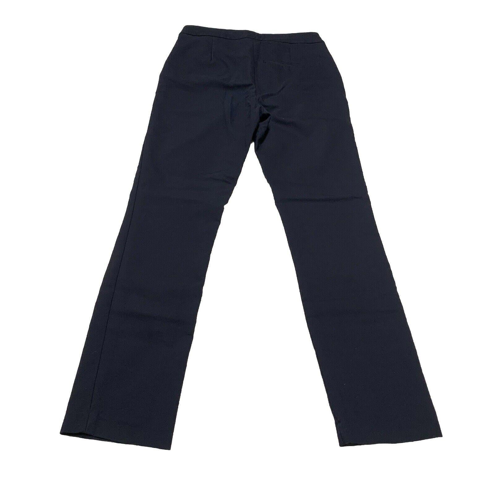 Pantalones de vestir Zara para mujer, talla 4, azul marino oscuro, pierna recta