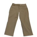 Pantalones Eddie Bauer para mujer, talla 12, caqui, corte recto, estilo chino, ancho 33,5 x 23,5 L
