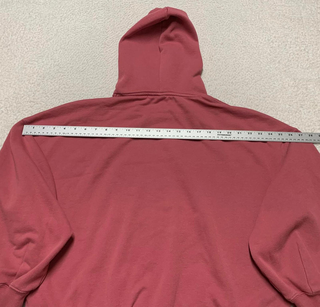 Sudadera con capucha extragrande Puma para mujer, talla mediana, color rosa polvoriento