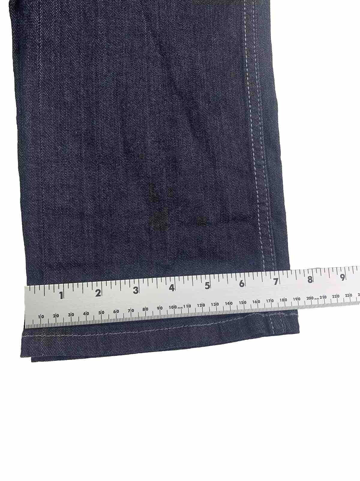 Perry Ellis Jeans Men's W34 30L Blue Straight Sz Black Label