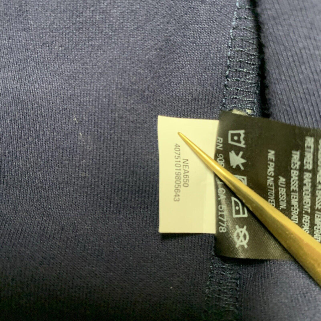 New Era Men's Size XSmall Navy Blue Jacket Varsity Track Full Zip Baseball Neck