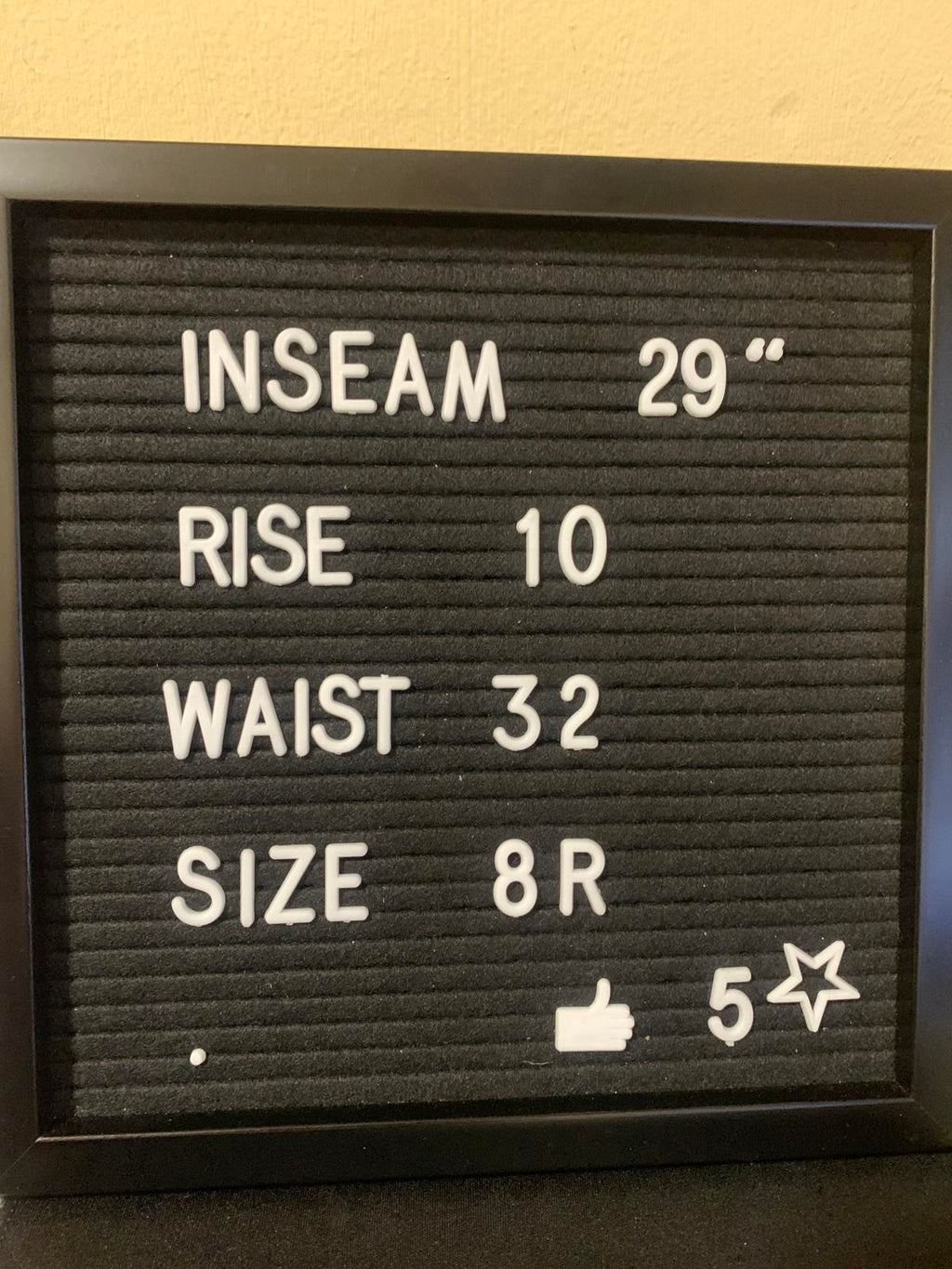 Vaqueros Nine West para mujer, talla 8R, lavado azul oscuro, corte de bota, 32 x 29