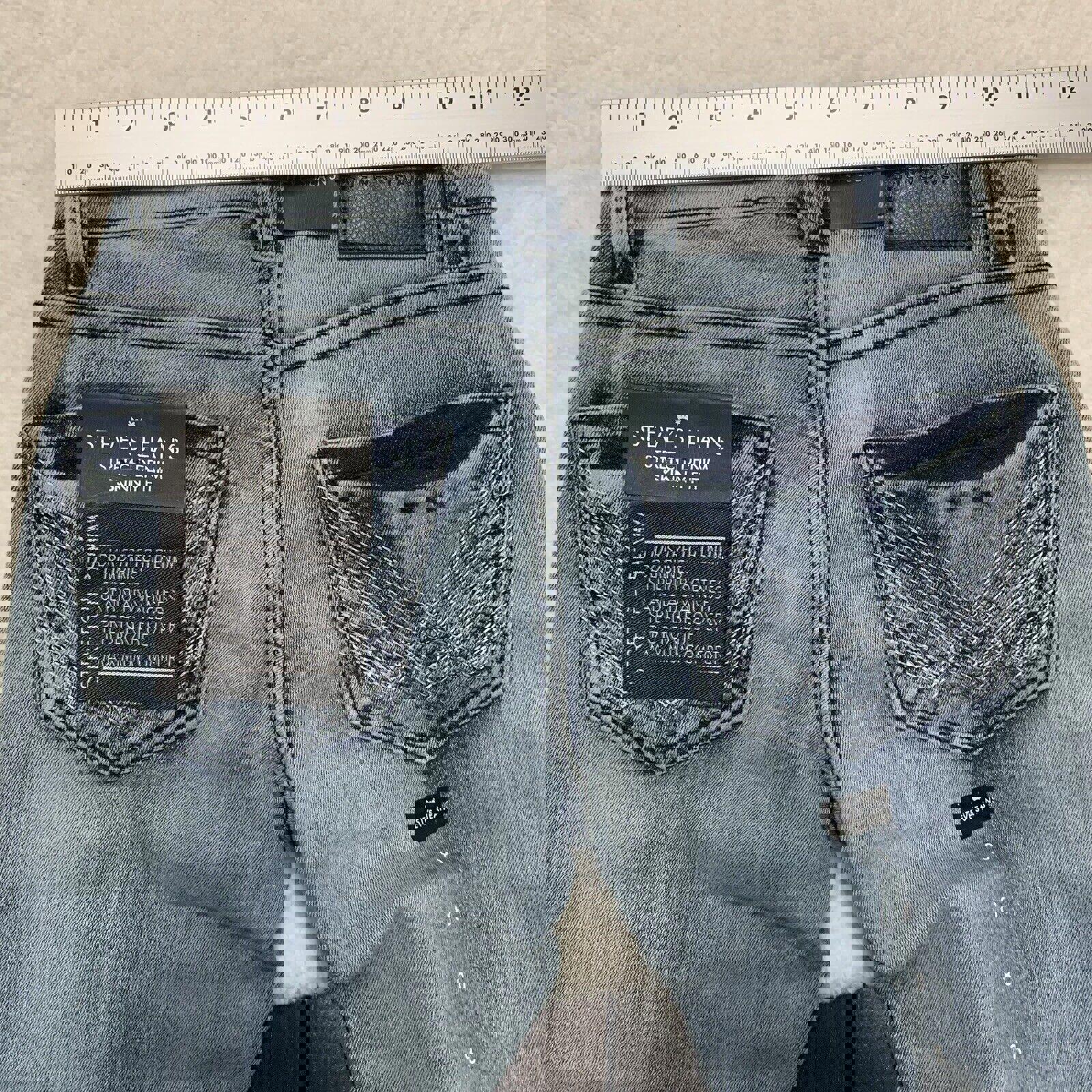 Vaqueros Steves para niños, talla 8, ajustados, azul, elásticos, de máxima comodidad