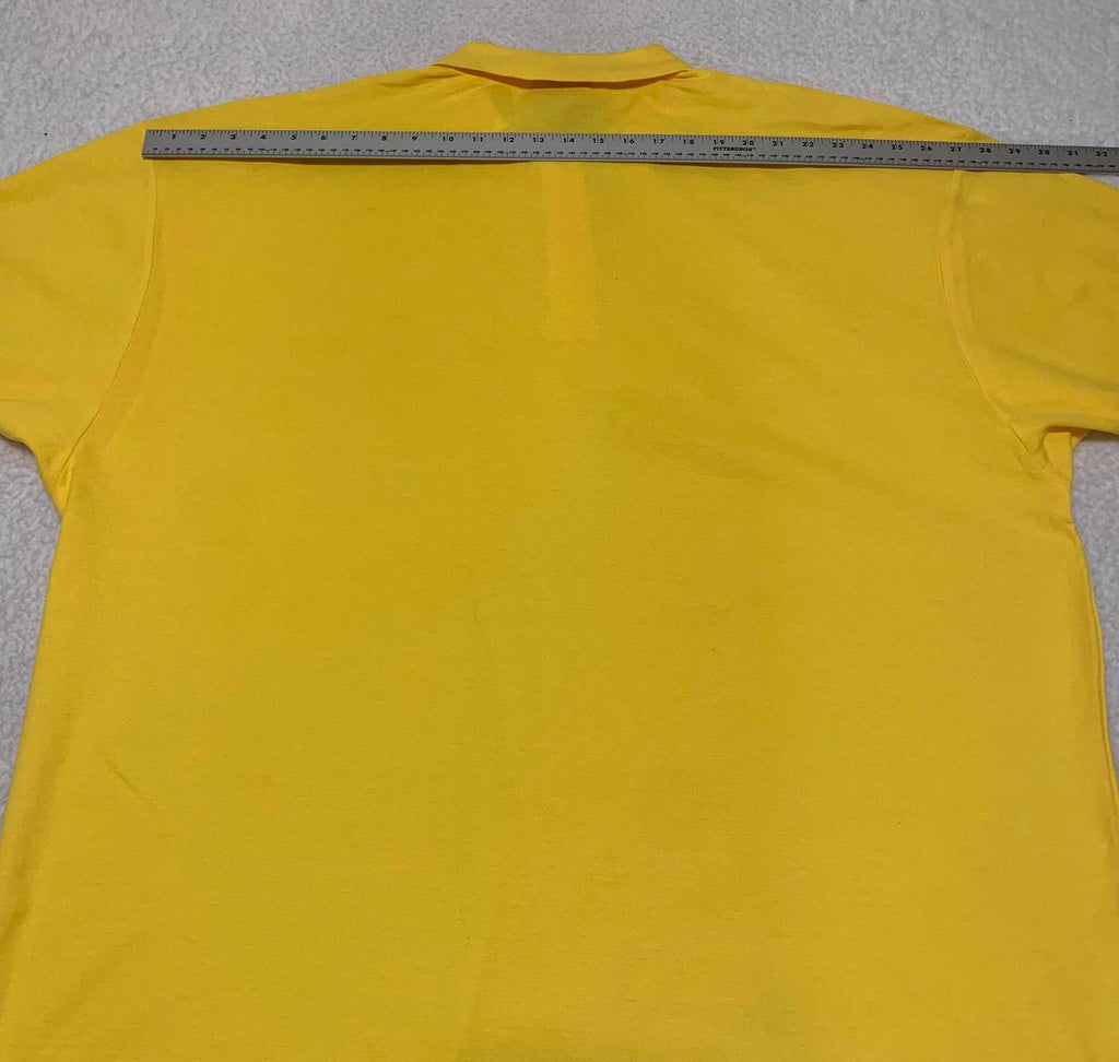 Polo amarillo Access para hombre, talla 6XL, nuevo, manga corta, tallas grandes y altas, uniforme informal