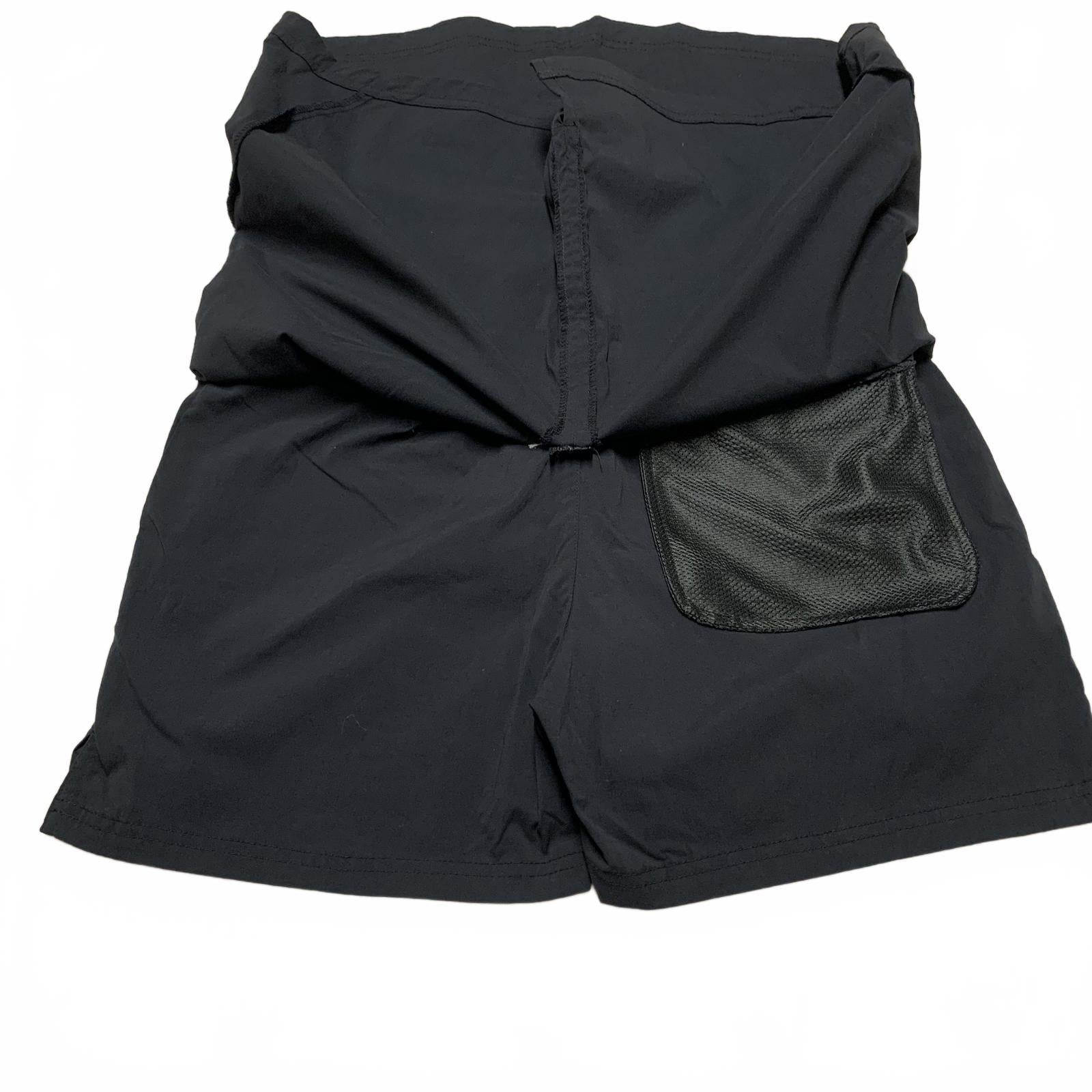 Falda pantalón negra con pantalones cortos Royal Robbin's para mujer, talla 10, nailon, ancho 33,5"