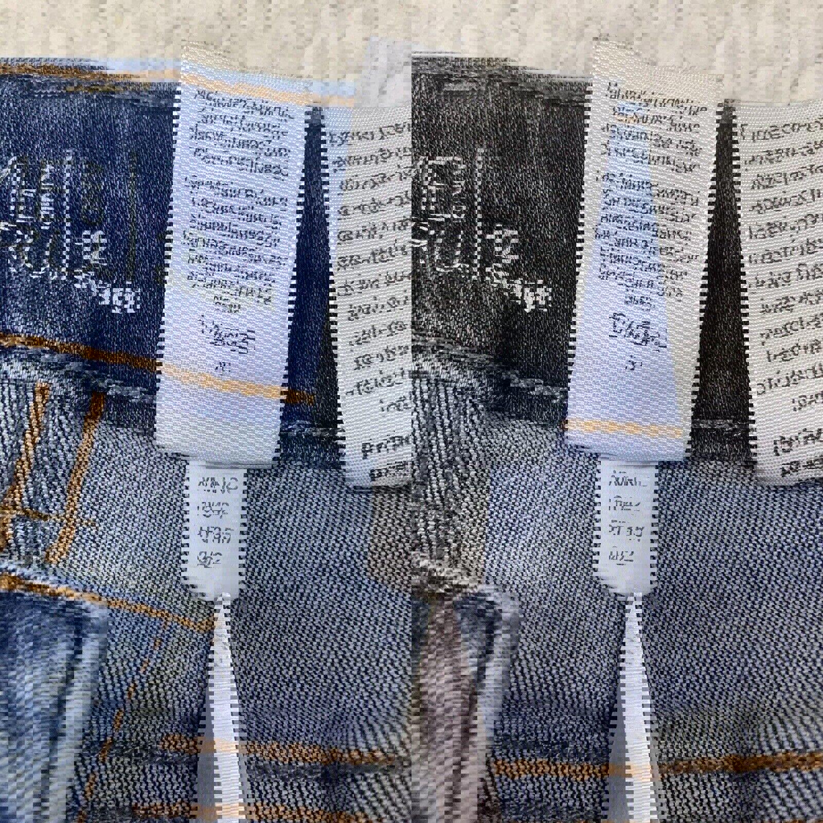 Jeans Time And True para mujer, 12, azul, pierna recta, lavado oscuro