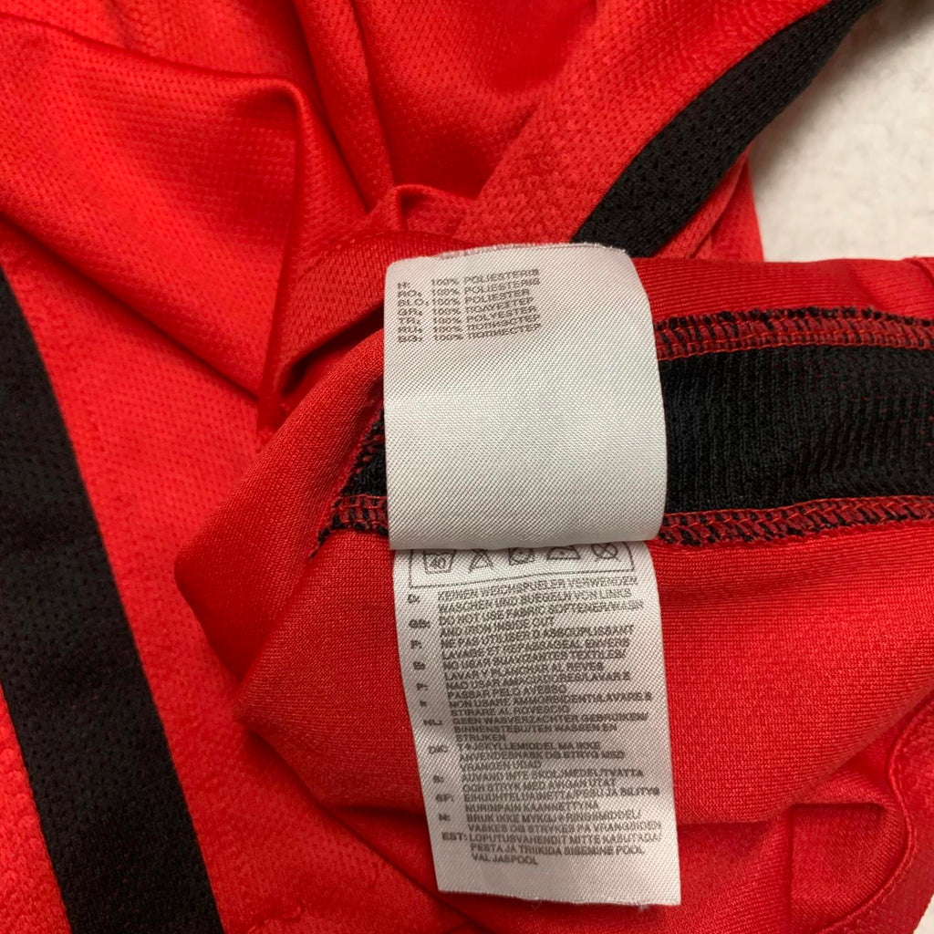 Camiseta de fútbol Nike USA para mujer, talla 26, rojo, negro, Morgan #13, tecnología Dri-FIT