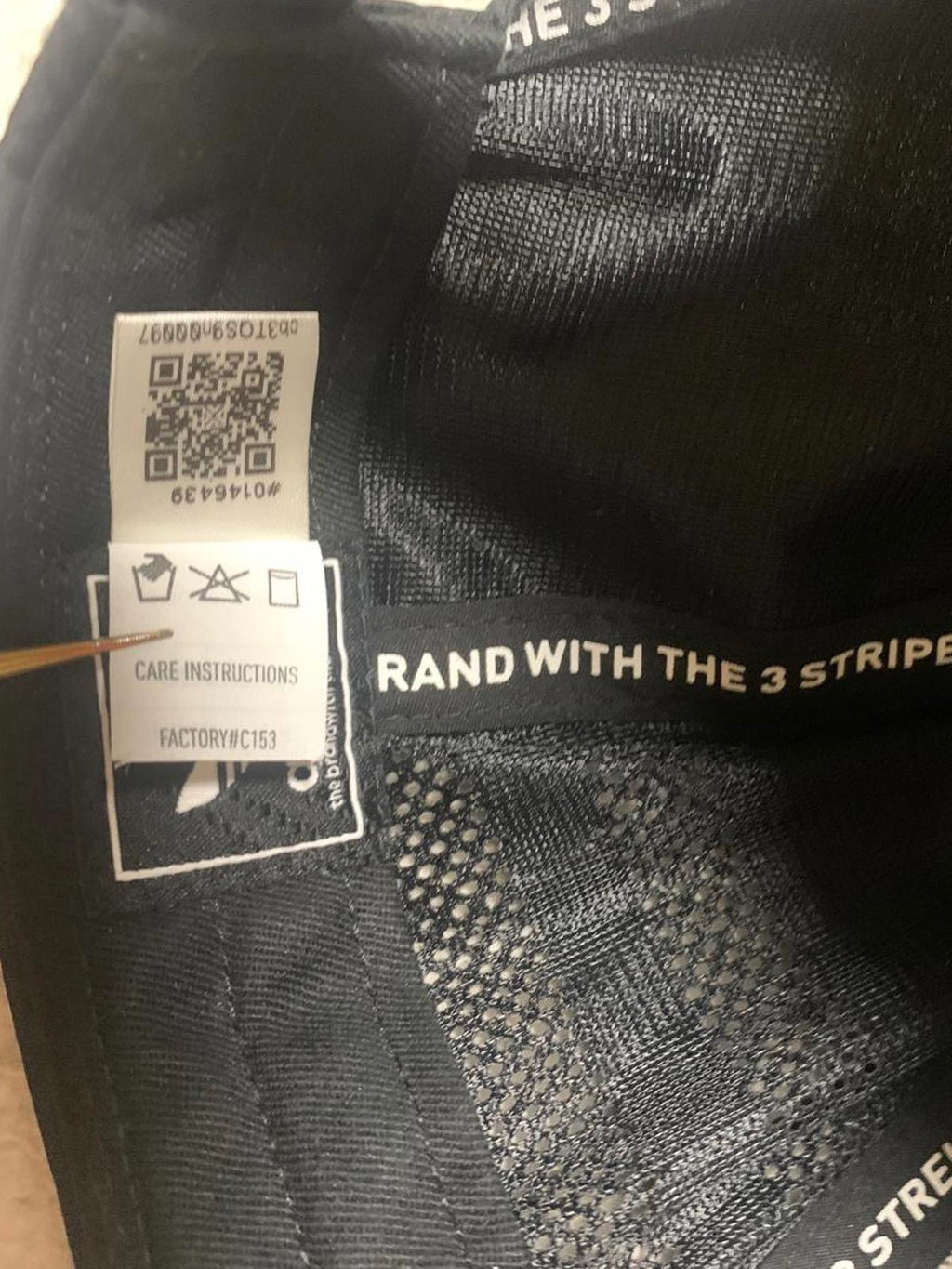 Gorra de béisbol negra con parche del logotipo de Adidas OSFA para hombre