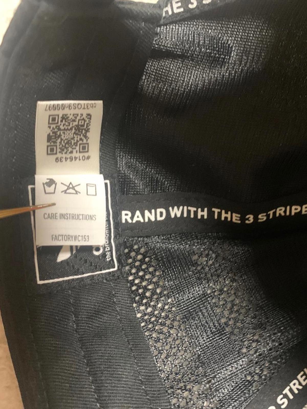 Gorra de béisbol negra con parche del logotipo de Adidas OSFA para hombre