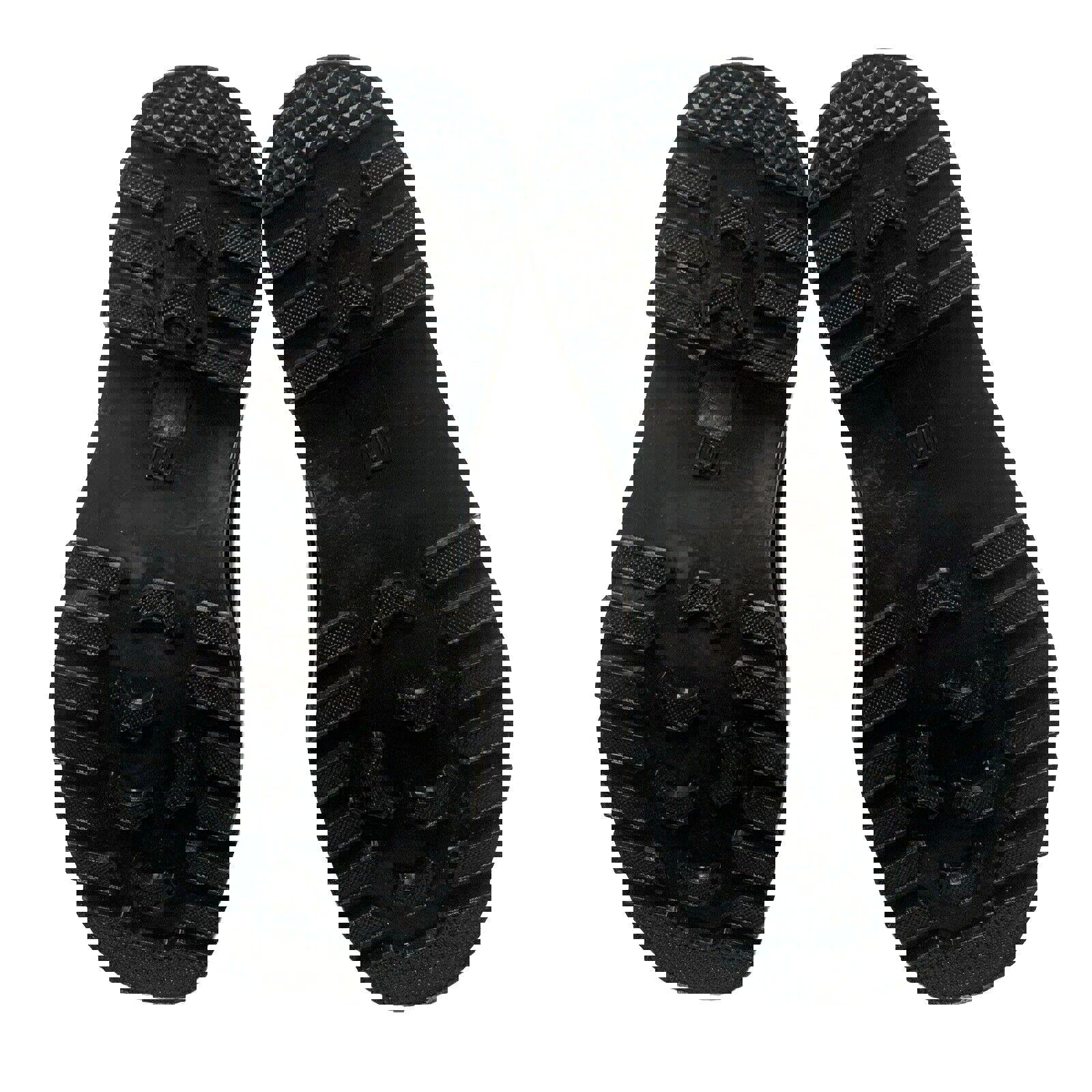 DEW Rubber Sole Rain Women's Boots Sz 11 Shiny Black Ankle Height Buckle Pull-on