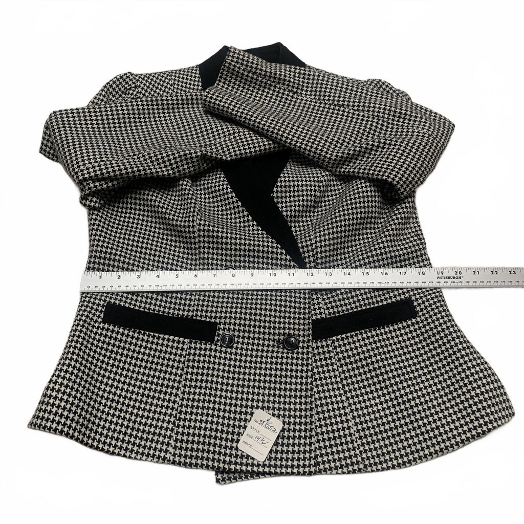 Chaqueta blazer de carrera Jacques New York Paris para mujer, talla 14 1/2, de lana, años 80, EE. UU.