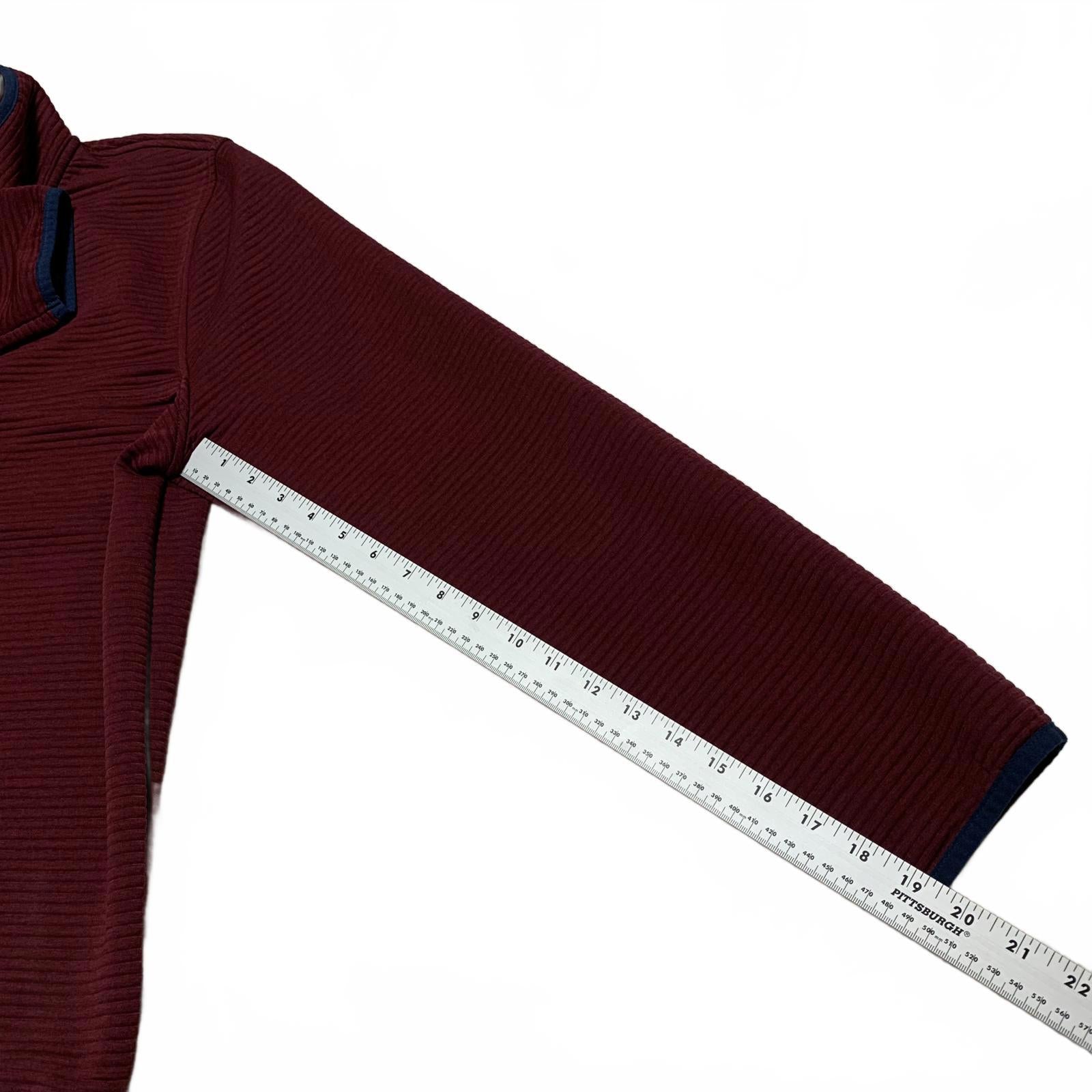 Chaqueta polar auténtica color burdeos de J.Crew, talla grande para hombre