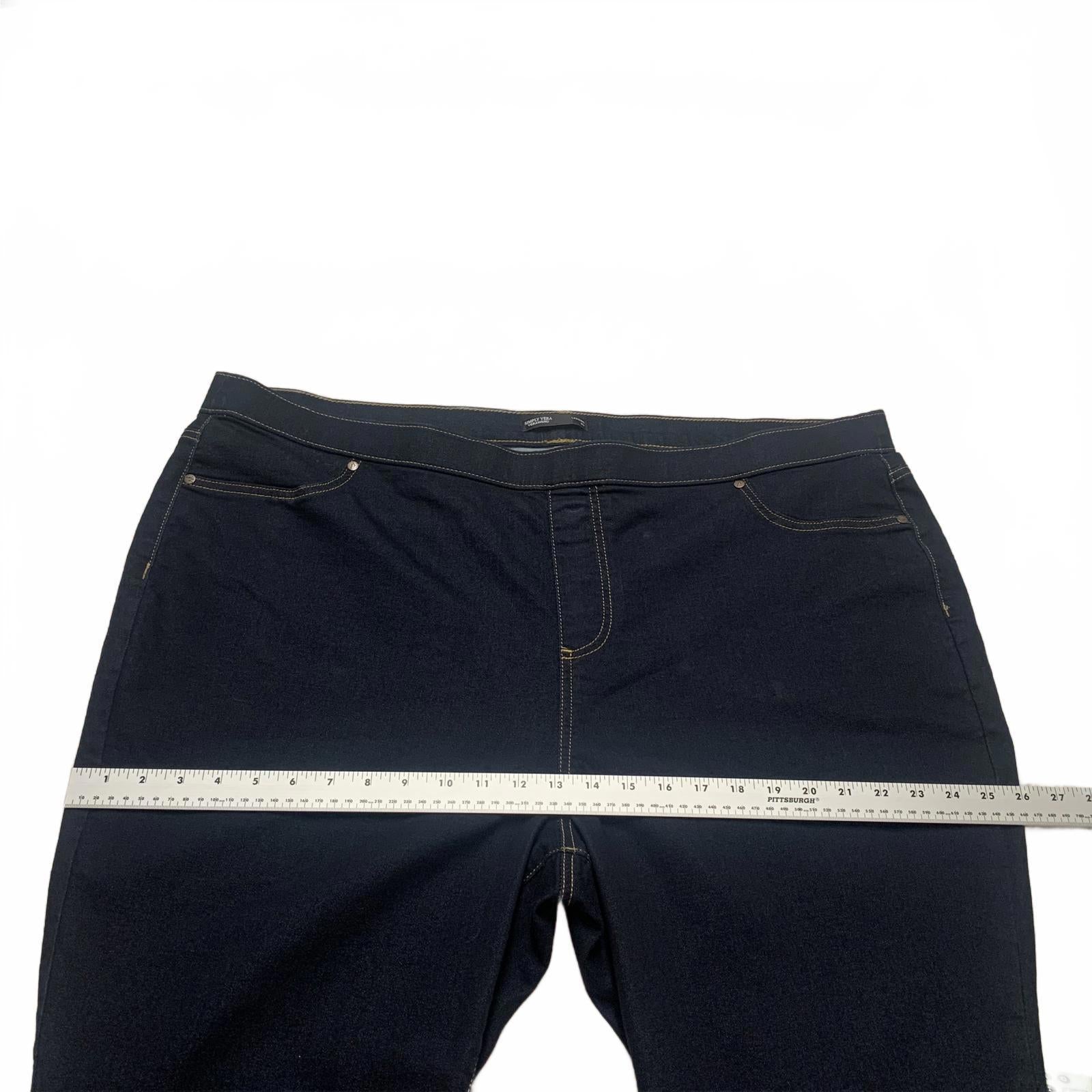 Leggings vaqueros azules Simply Vera Vera Wang para mujer talla 3X 46 x 27