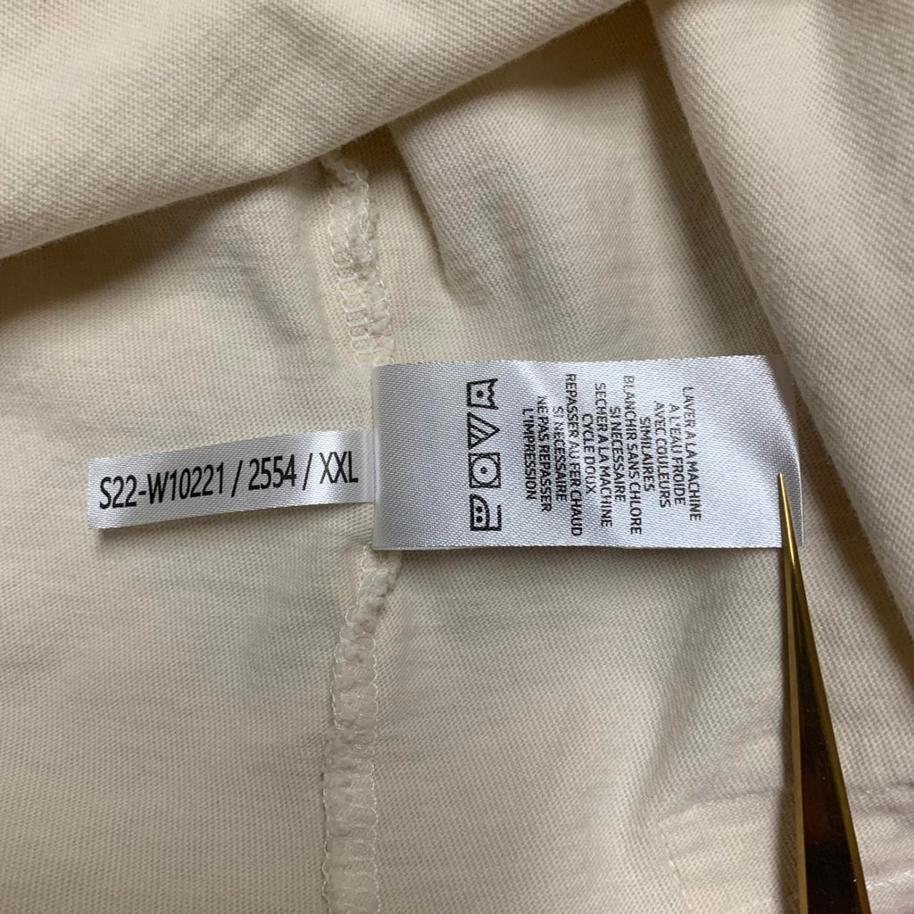 Camiseta XXL beige de manga larga "Life is Good" para mujer - Diseño "Get Outta Town"