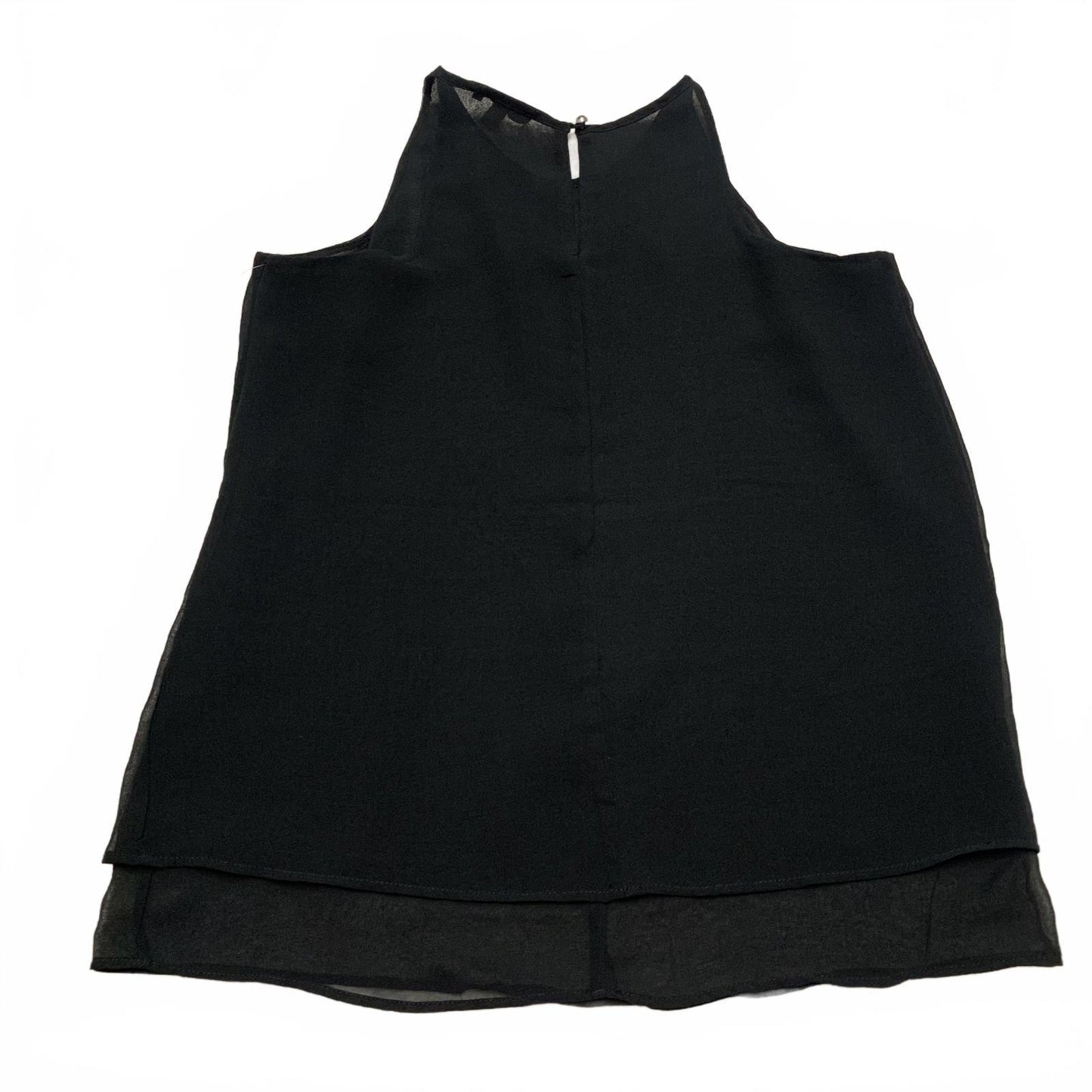 The Limited Womens Size XSmall Black Sleeveless  Blouse Studded Neckline