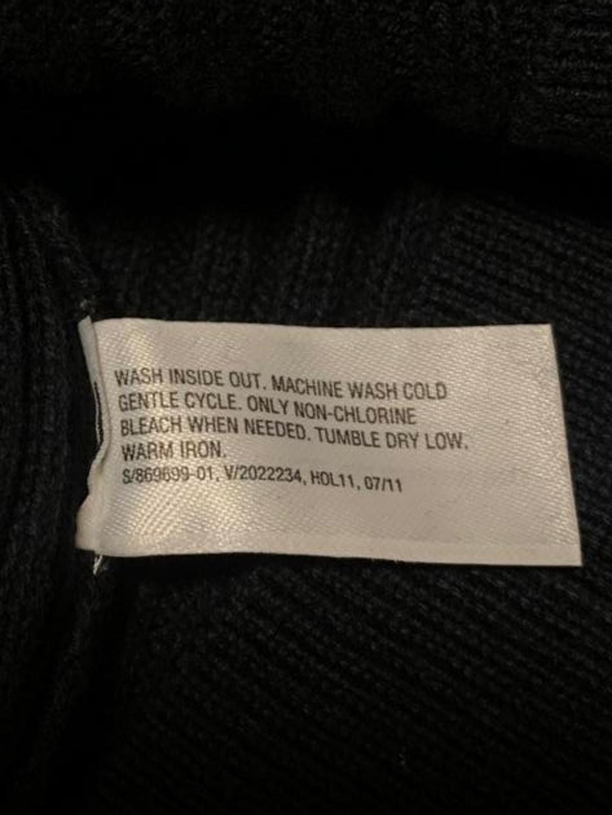 Suéter de punto acanalado negro de manga larga, talla XXL, para hombre de Gap, 100 % algodón, nuevo