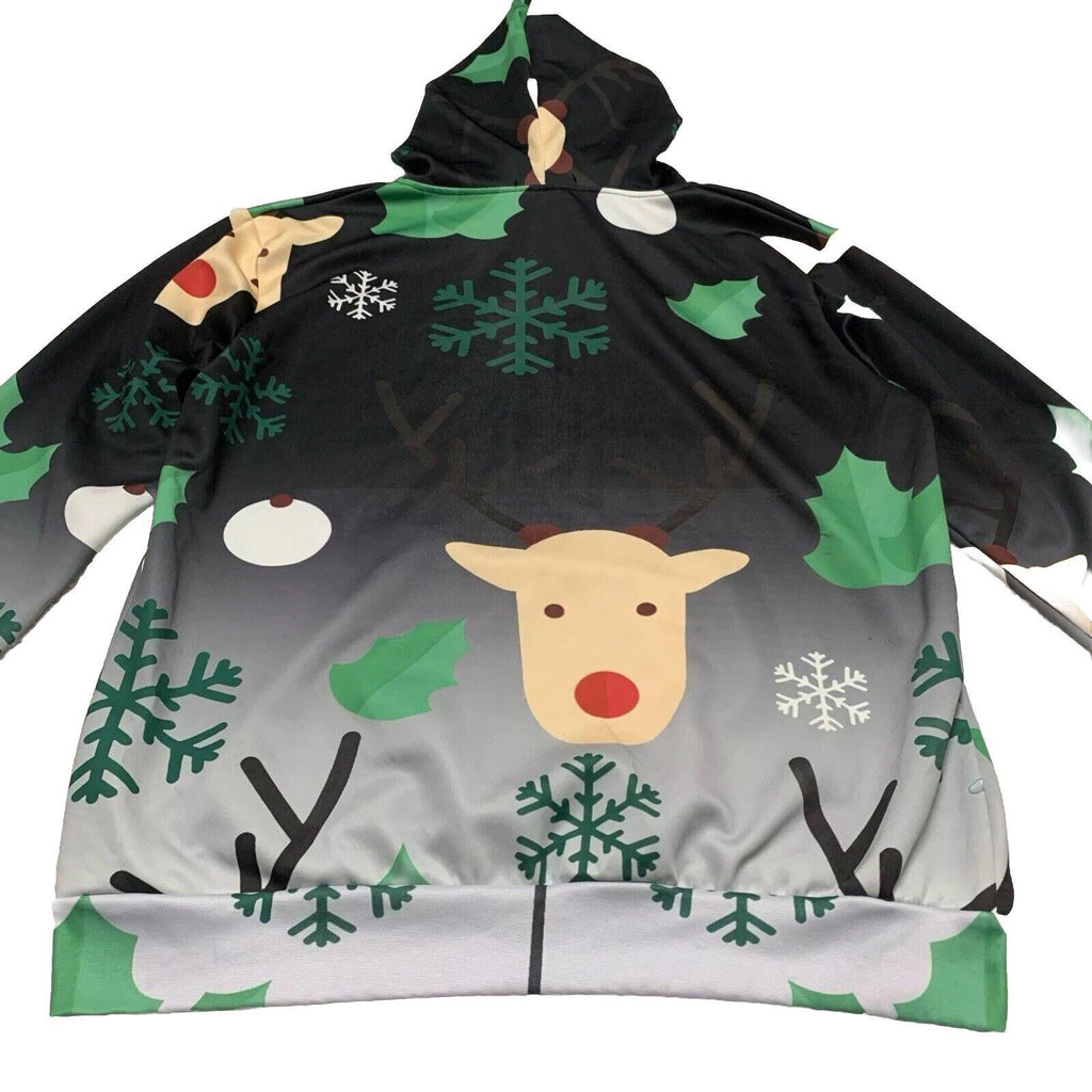 Suéter feo de esmoquin extragrande de John Hancock para hombre, sudadera navideña con capucha