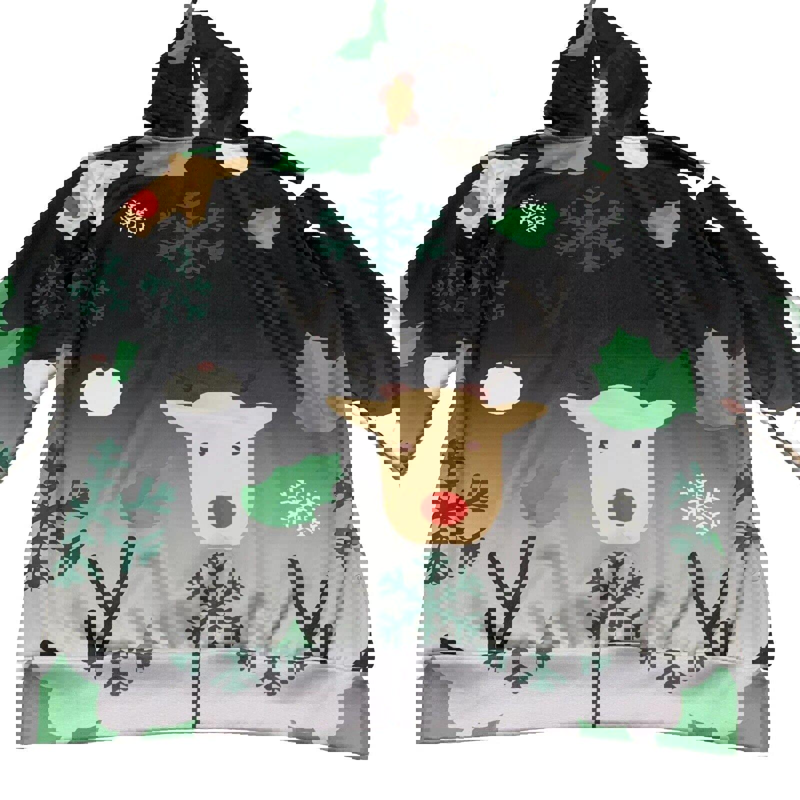 Suéter feo de esmoquin extragrande de John Hancock para hombre, sudadera navideña con capucha