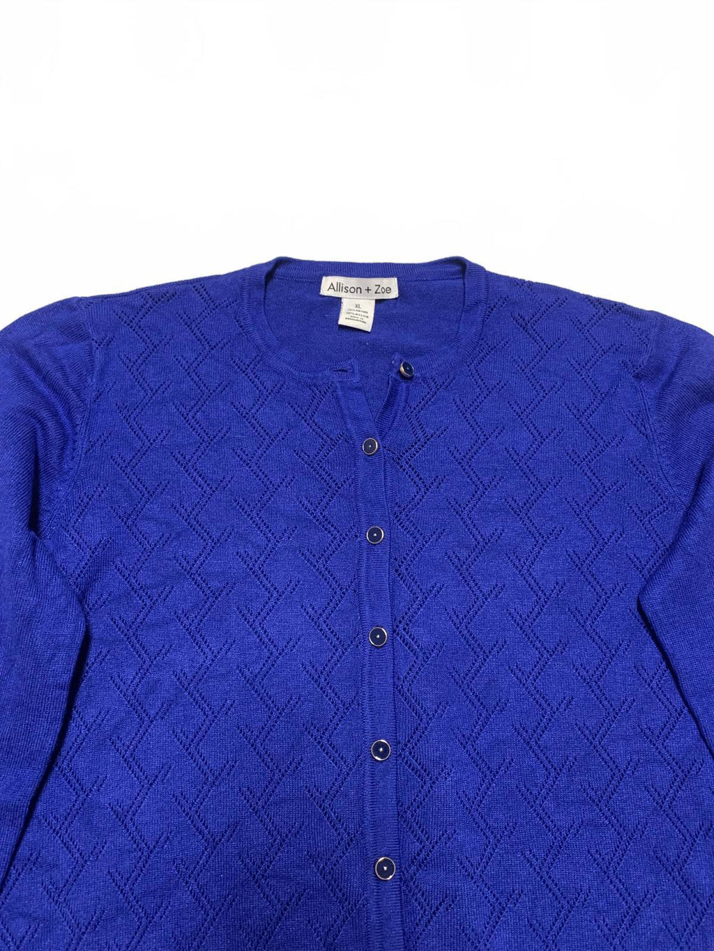 Cárdigan azul Allison + Zoe para mujer talla XL