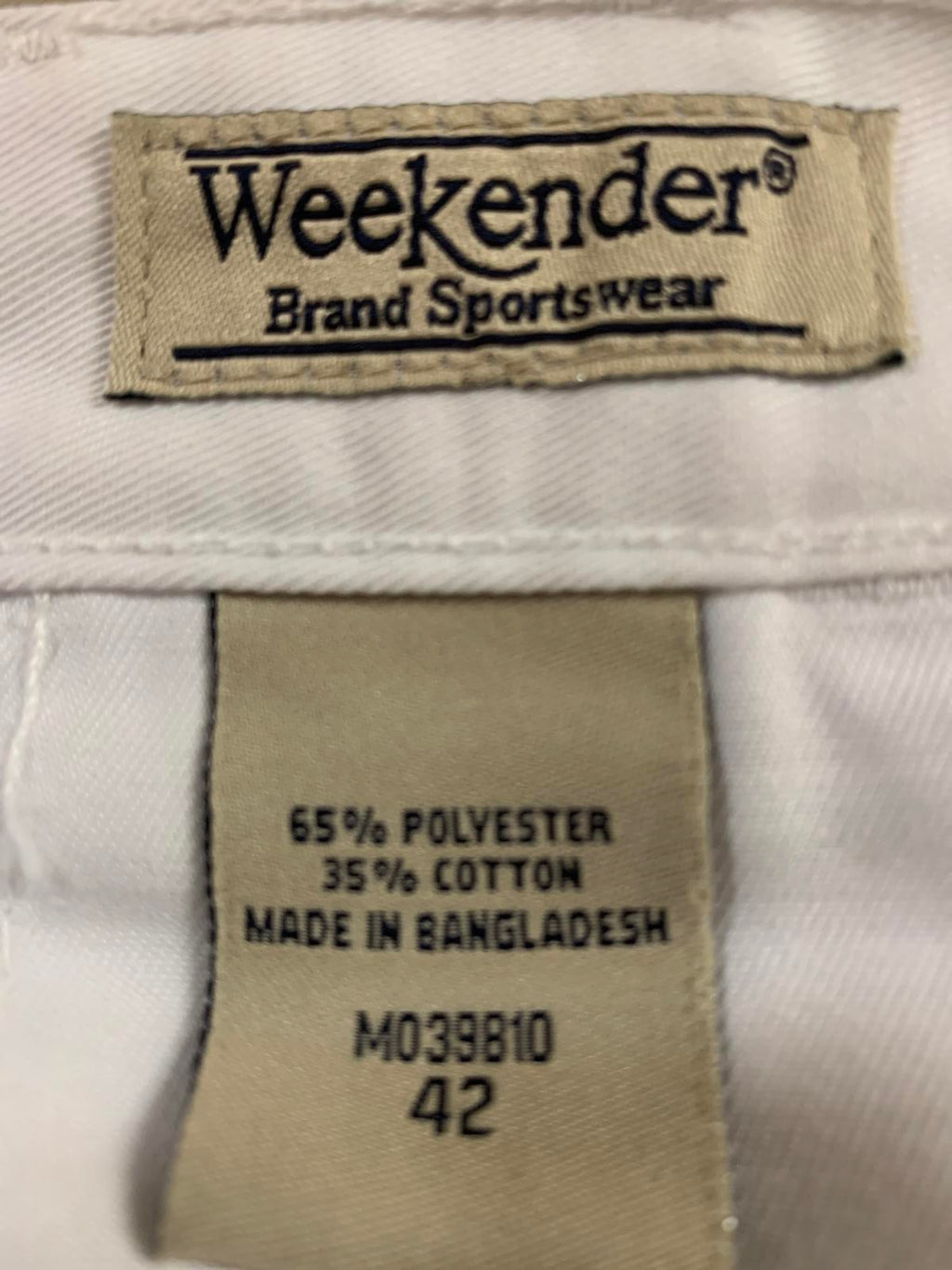 Pantalones cortos cargo de mezclilla blanca Weekender para hombre, talla 42, talla 39, para exteriores