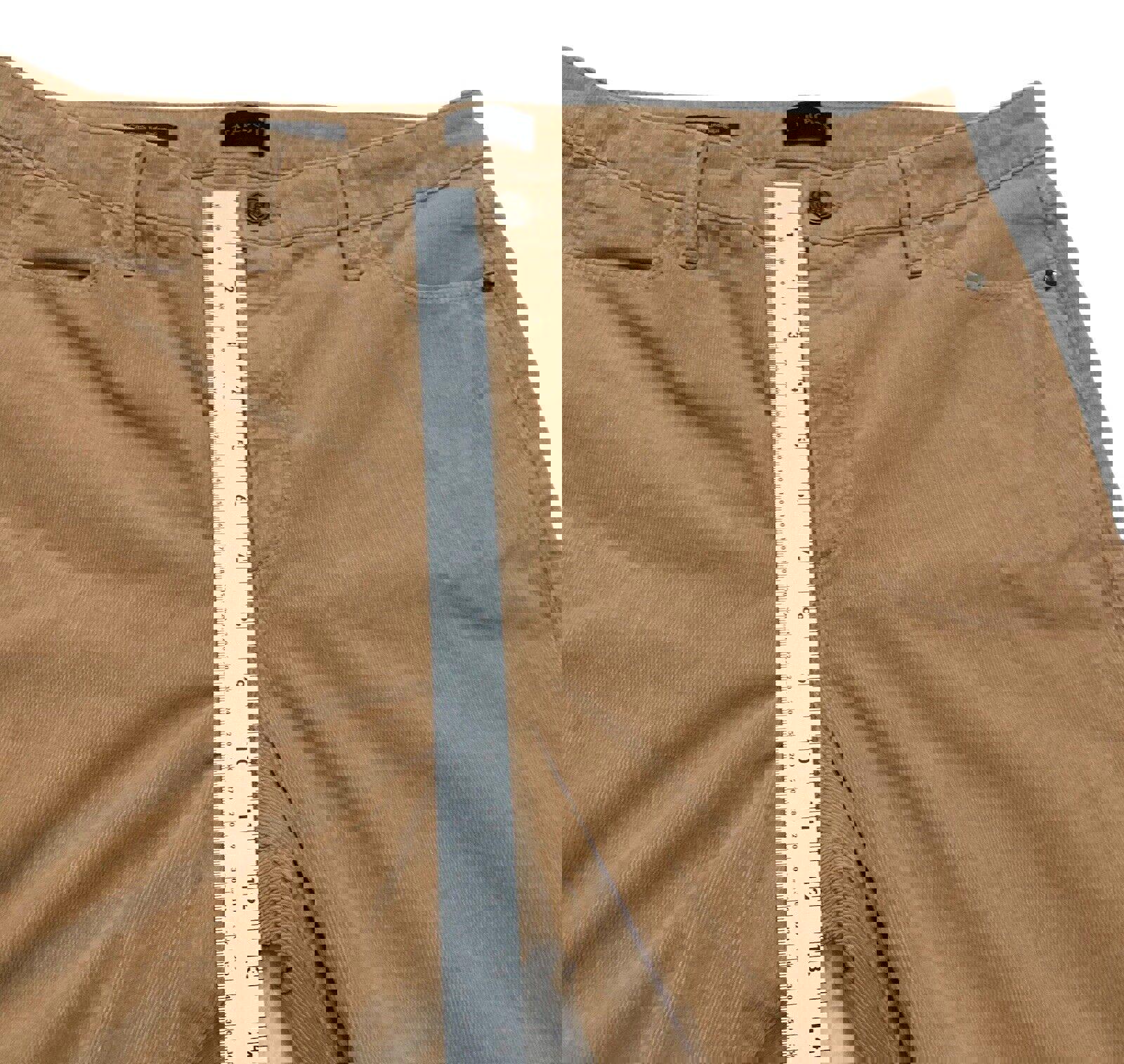 Pantalones Jegging Talbots de pana color canela para mujer, talla 14, con curvas