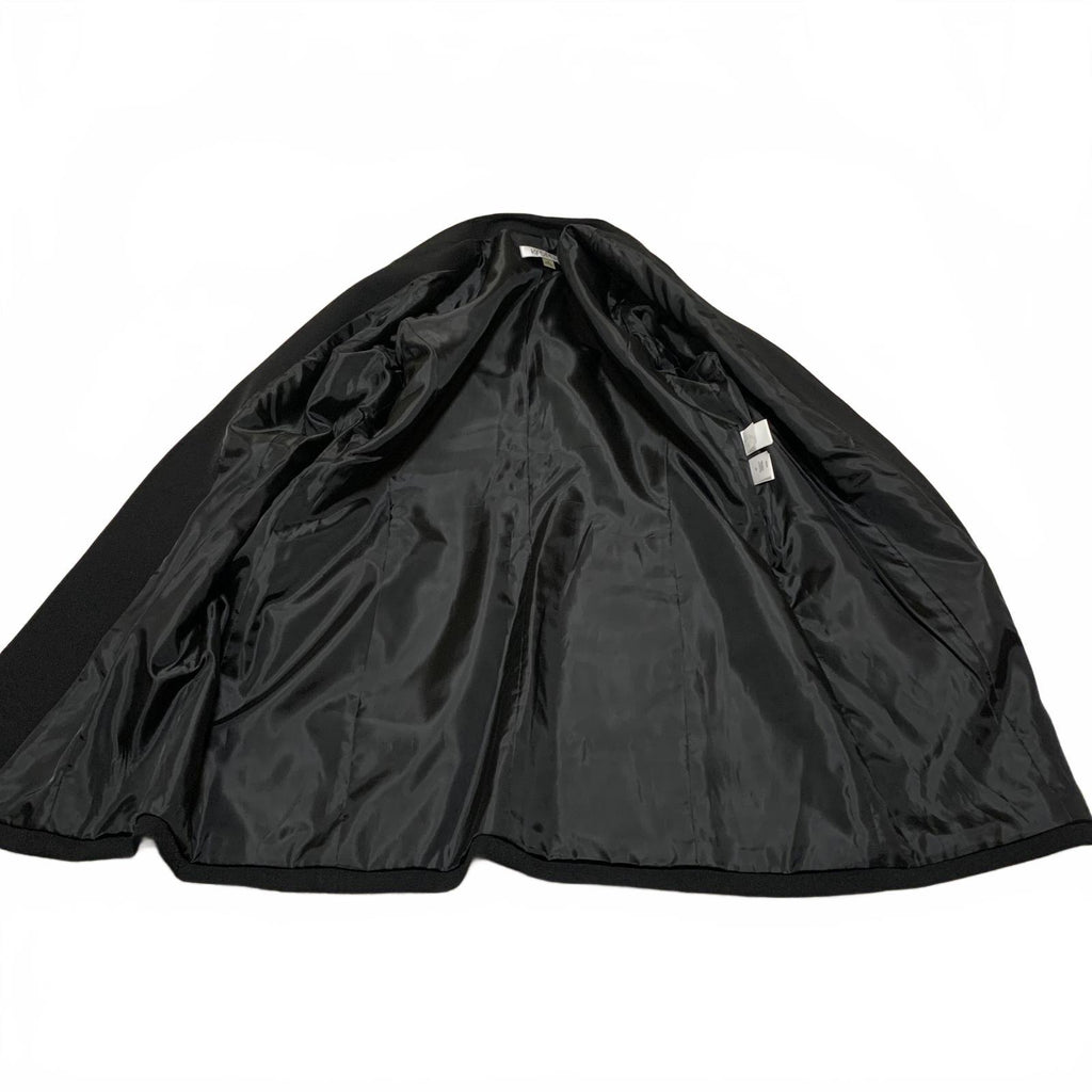 Chaqueta blazer negra abierta para mujer Kasper, talla 12, forrada, para trabajo y oficina