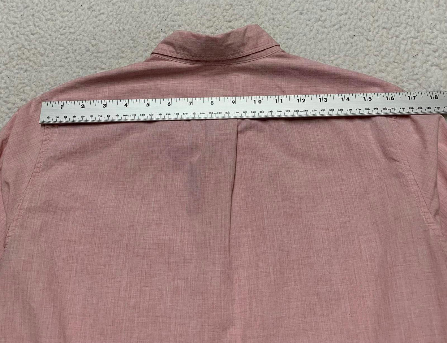 J Crew Long Men’s Small Short Pink Button-Up Shirt Slim Fit