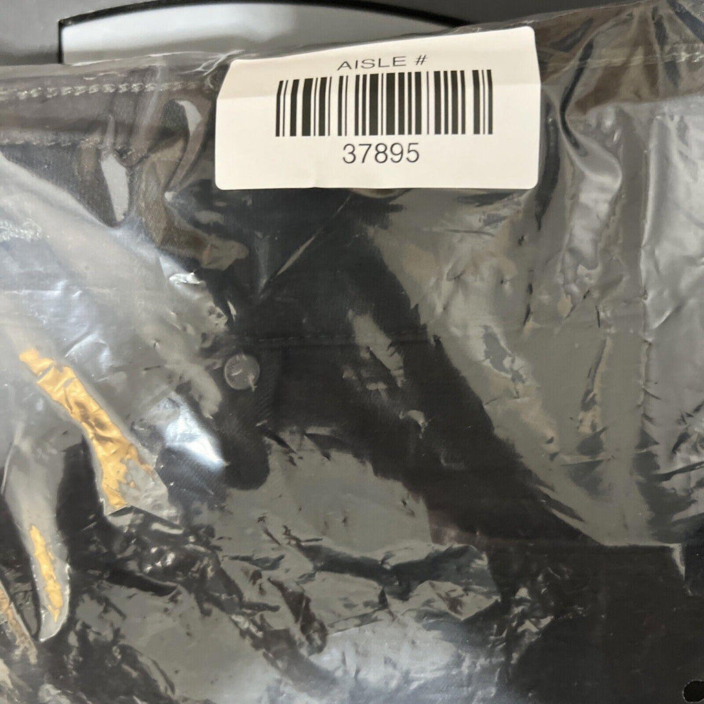 Vaqueros ajustados negros de tiro medio de mezcla de algodón y mezclilla de Uniqlo para hombre, talla 27 x 26,75