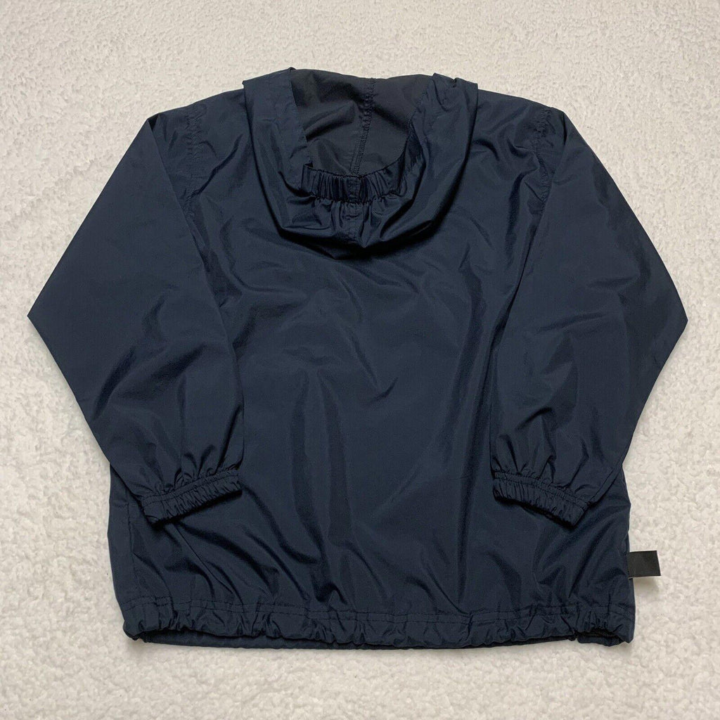 Chaqueta impermeable Charles River Pack-N-Go Pullon, cortavientos, para jóvenes, talla L 14-16, azul marino