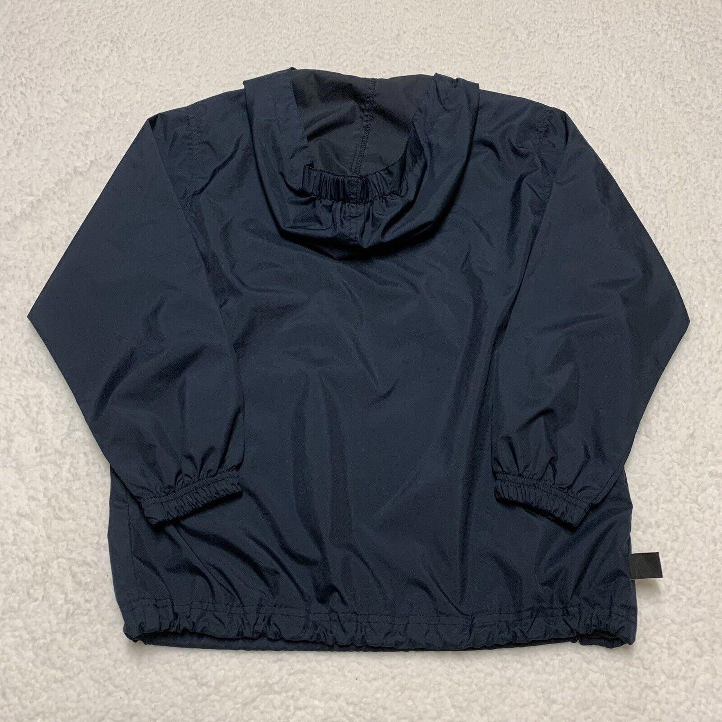 Charles River Pack-N-Go Pullon Rain Jacket Windbreaker Youth L 14-16 Navy
