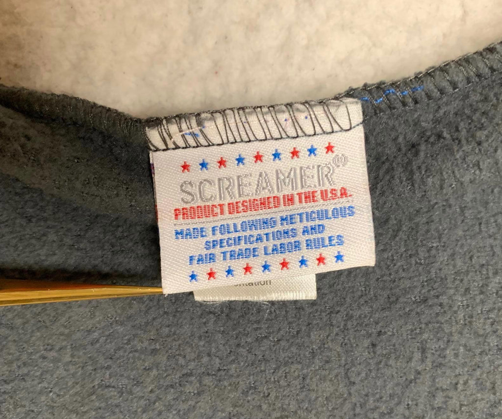 Pasamontañas de forro polar con diseño de tiburón bebé gris oscuro OSFM para niños de Screamer Ornamentation