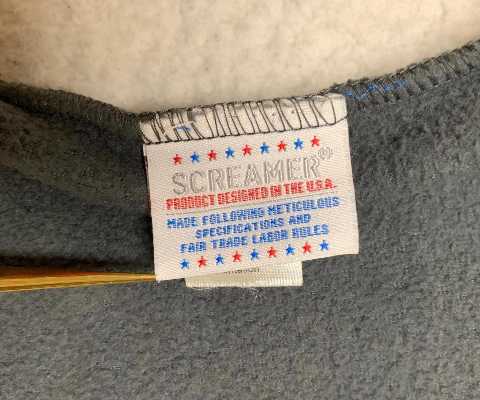 Pasamontañas de forro polar con diseño de tiburón bebé gris oscuro OSFM para niños de Screamer Ornamentation