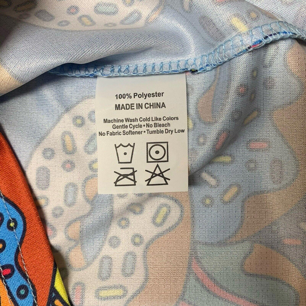 Leslie Jordan Cheetah Marquis Women's  Medium Multicolor Running T-Shirt Top