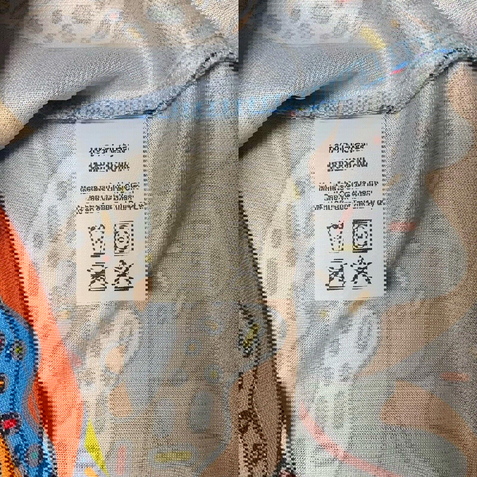 Leslie Jordan Cheetah Marquis Women's  Medium Multicolor Running T-Shirt Top